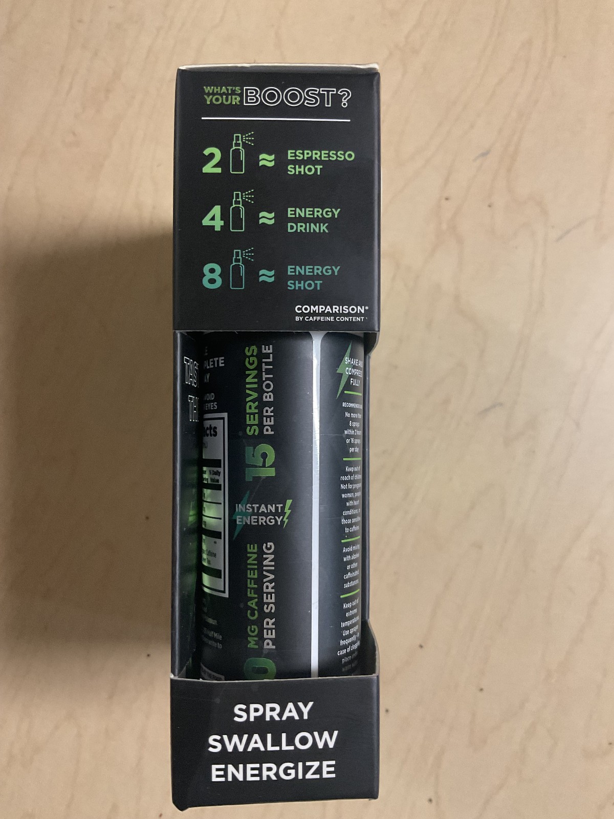 Energy Natural Caffeine (1500mg) Rapid Oral Delivery When You Need it Most NEW