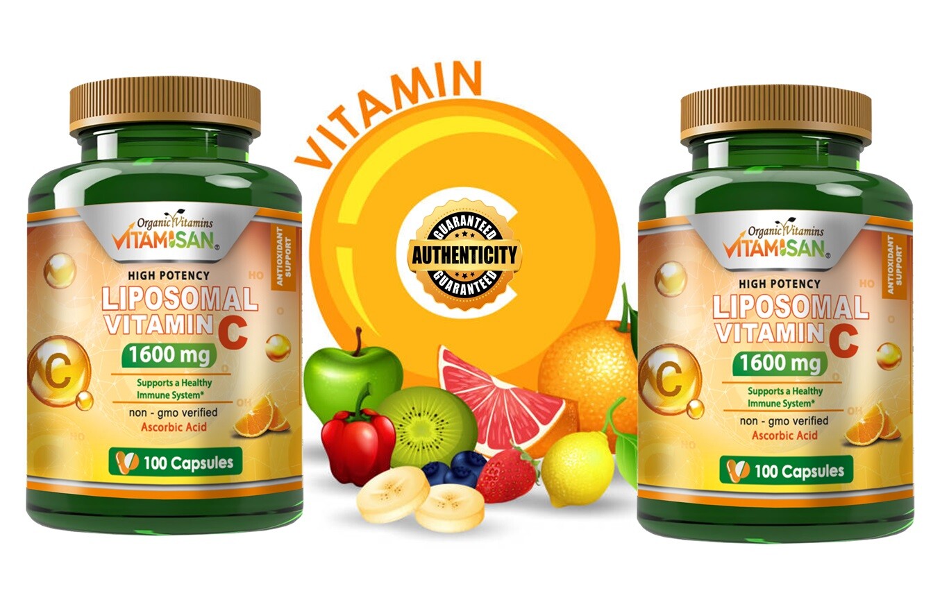 Liposomal Vitamin C Capsules High Absorption Immune Pills Supplements 300 CAPS