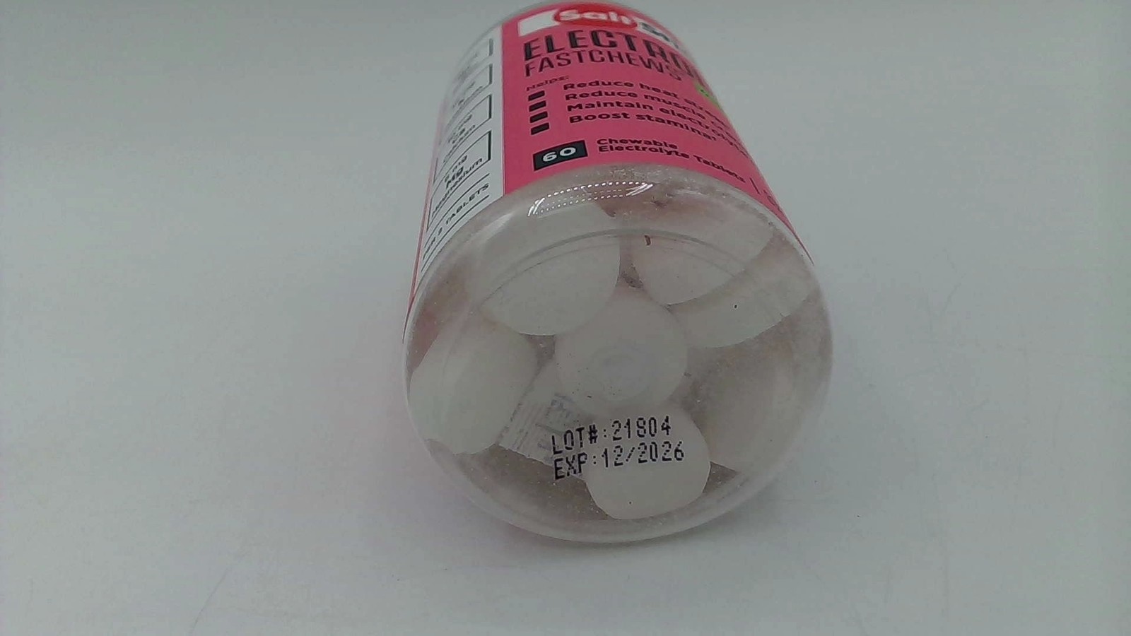 SaltStick Electrolyte Fast Chews Watermelon 60ct Chewable Dietary Supplement