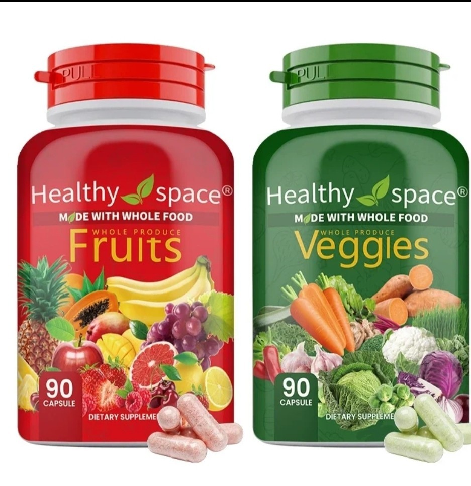Nature’s Fruits & Vegetables, Whole Food Supplement, 90 Capsules Each Exp: 01/27