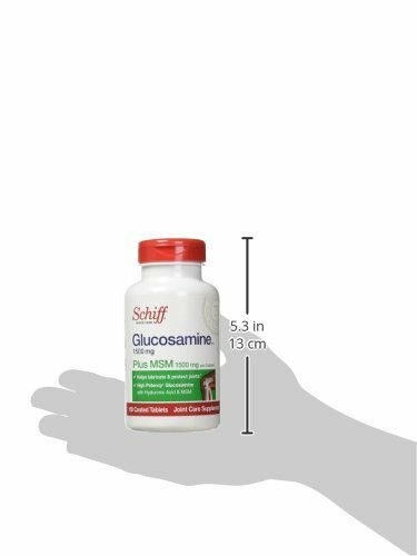 Schiff Glucosamine Plus MSM and Hyaluronic Acid Coated Tablets 1500mg 150 Count