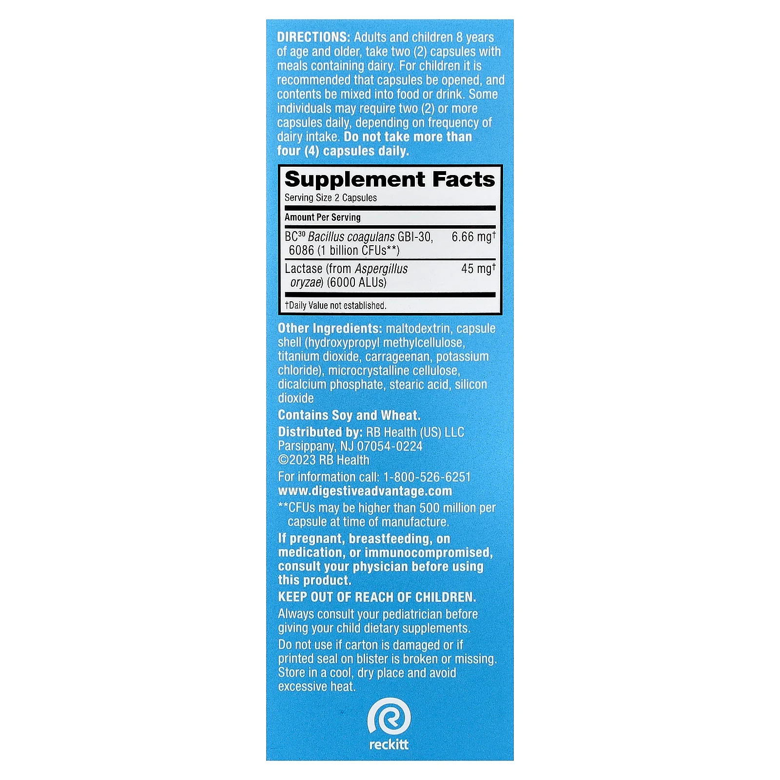 2 X Schiff, Digestive Advantage�, Daily Probiotics + Lactose Support, 96 Capsul