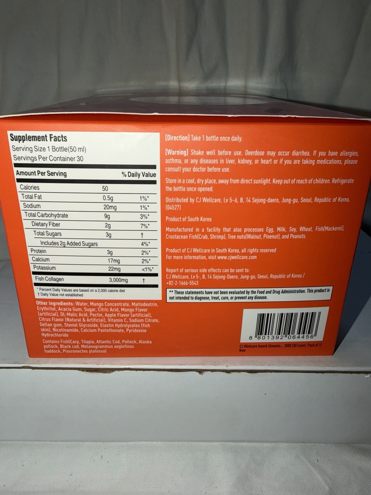 Innerb Glowshot Collagen (50.7 fl oz, 30 Servings) – Marine Liquid Collagen