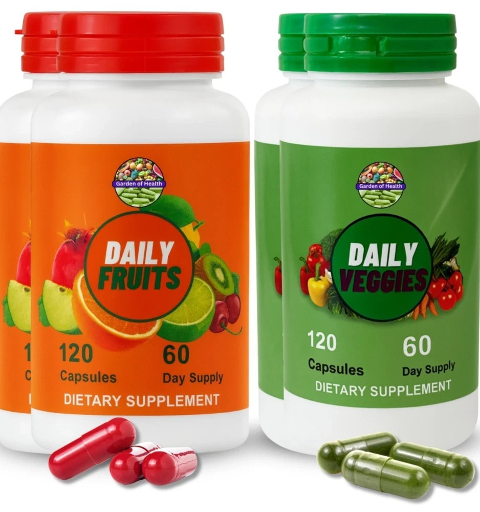 Garden OF Health Fruits Veggiee Whole Food Capsule Daily Nutrition 240 Capsule