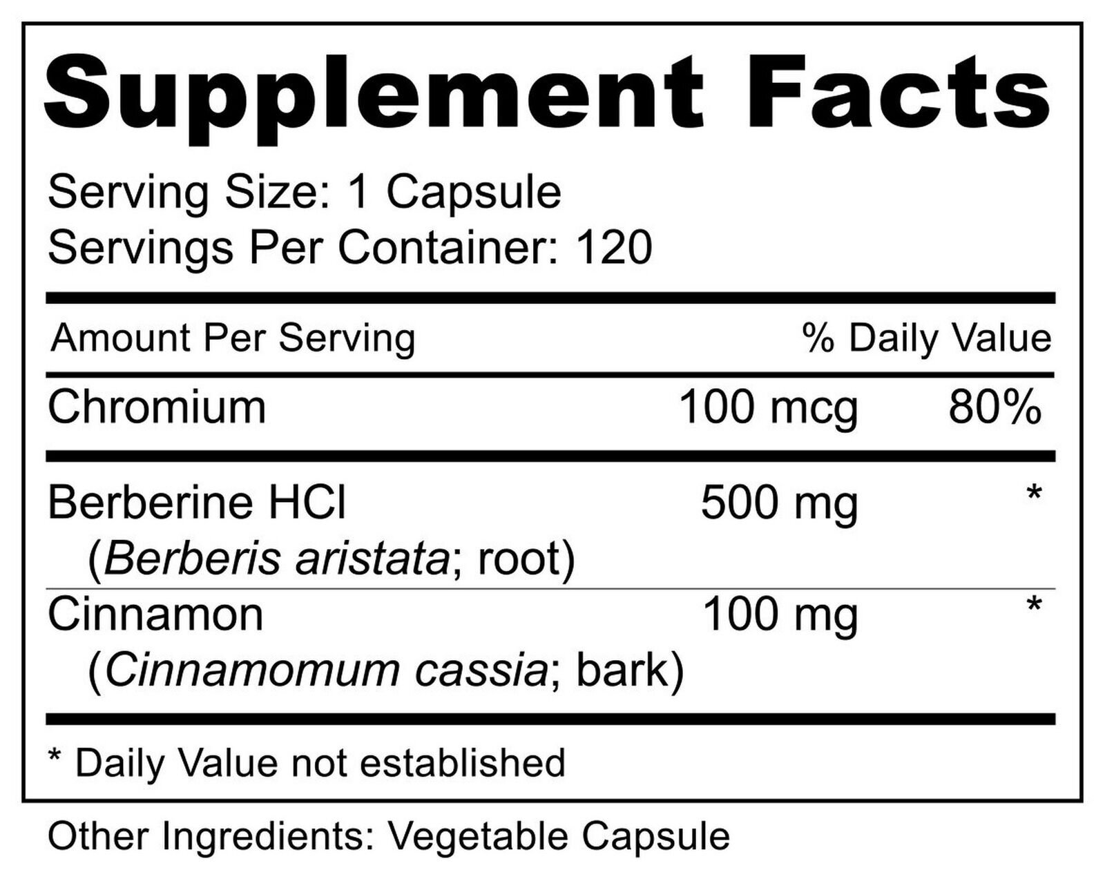 Premium Berberine HCl 500mg – 120 capsules – cardiovascular gastrointestinal …