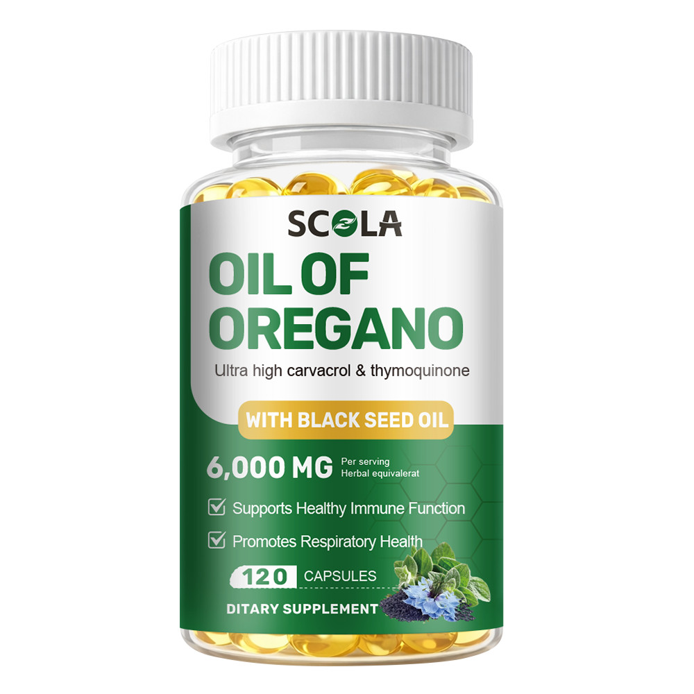 Oregano Oil 6000mg Softgels Capsules Caps Pills Contains Carvacrol Immue Support