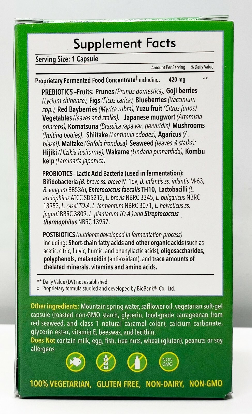 Dr. Ohhira’s Probiotic Formula Prebiotics Postbiotic Live Cultures 60 Caps 10/25