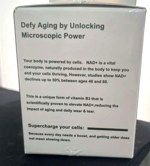 NAD+ Nicotinamide Riboside + Resveratrol, 900mg, 80 Capsules. Exp 04/2028