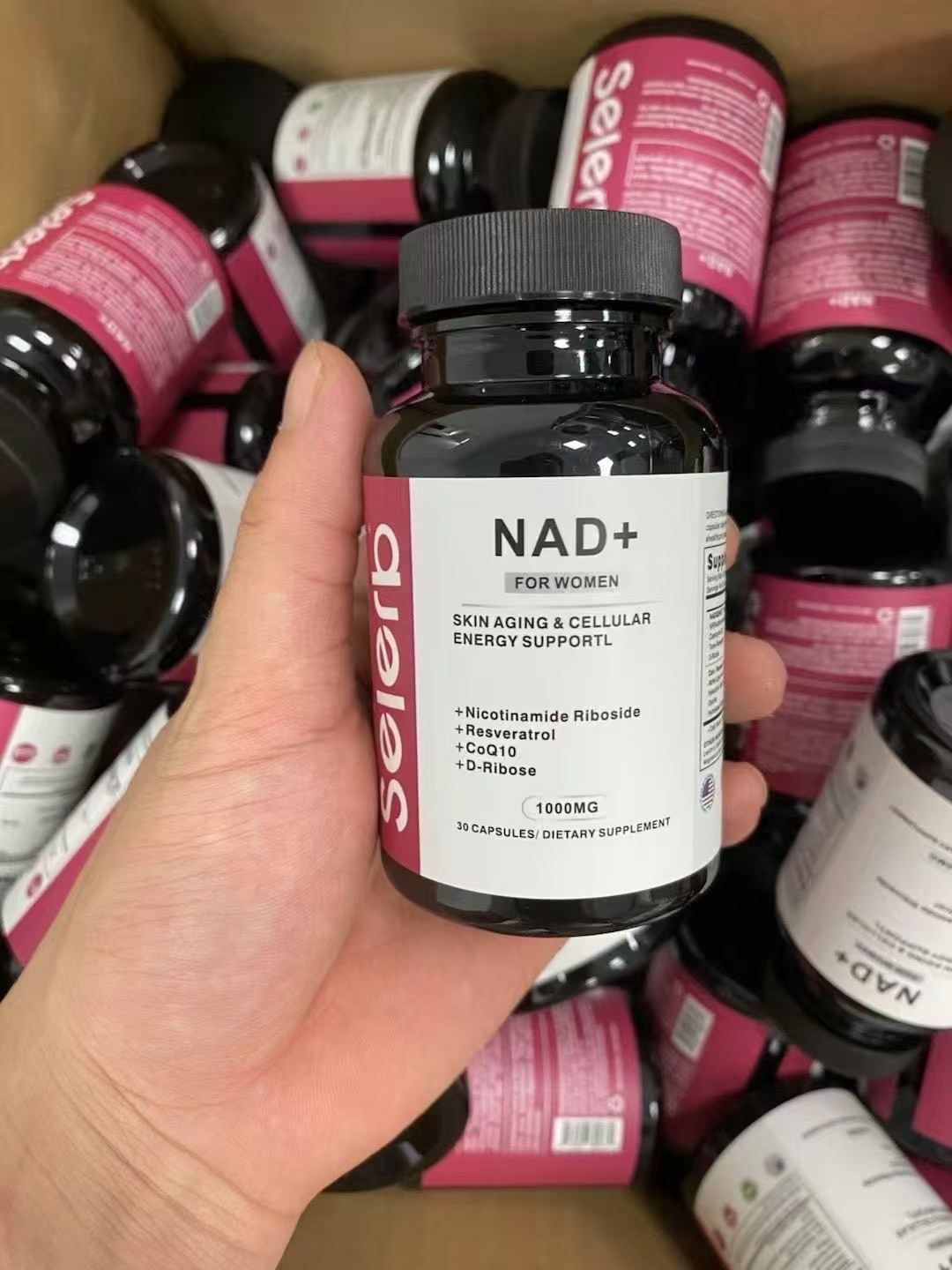 NAD+ Selerb Supplement for Energy Skin Health Nicotinamide Riboside 30 Capsules