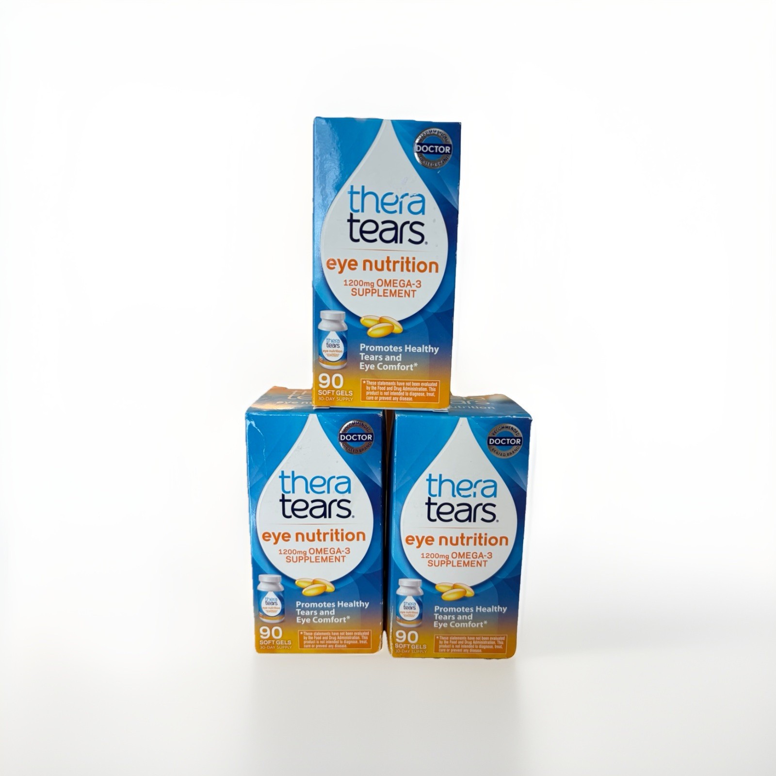 3X Thera Tears Eye Nutrition Dry Eye Relief Capsules 90 Capsule 3/28