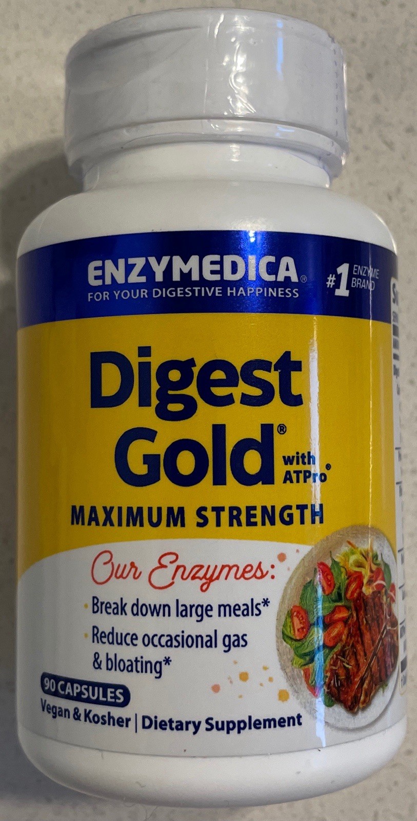 Enzymedica Digest Gold Maximum Strength – 90 Capsules – Expires 2027/2028
