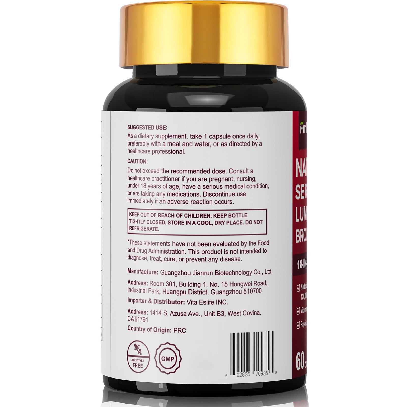 Nattokinase 4,000 FU Heart & Cardiovascular Health, Circulatory Support Non-GMO