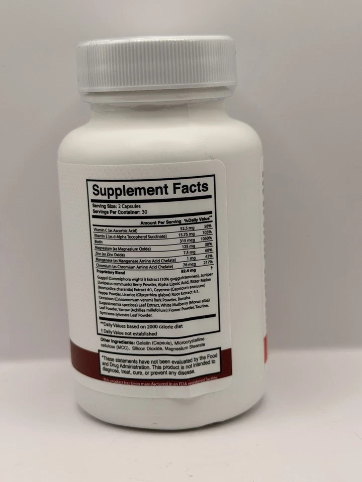 GlycolQ Blood Balance Support Glucose Metabolism Supplement 60 Caps Exp 12/27