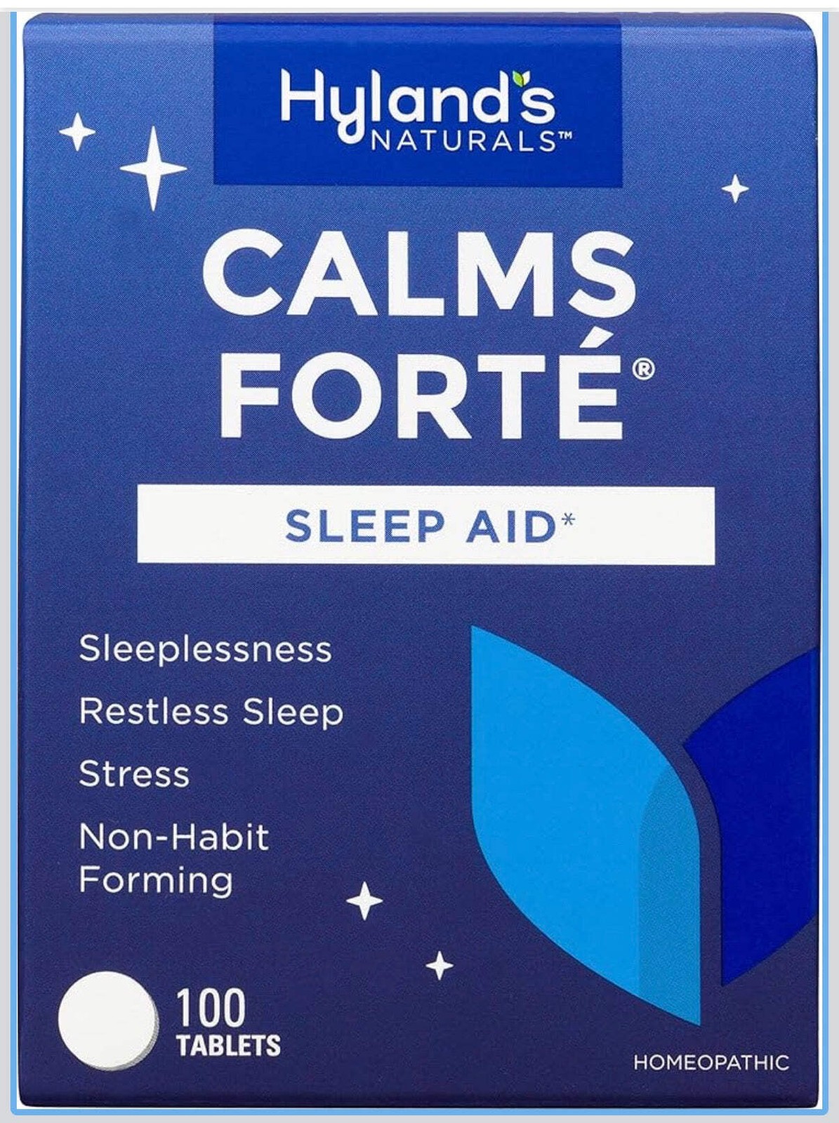 3 PACK Hyland’s Calms Forte Sleep & Stress Support 100 Tablets each Exp 11/2026