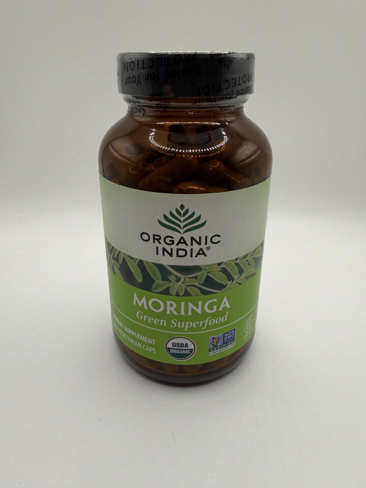 Organic India Moringa Green Supperfood Herbal Supplement 180 Veg Cap – Brand New