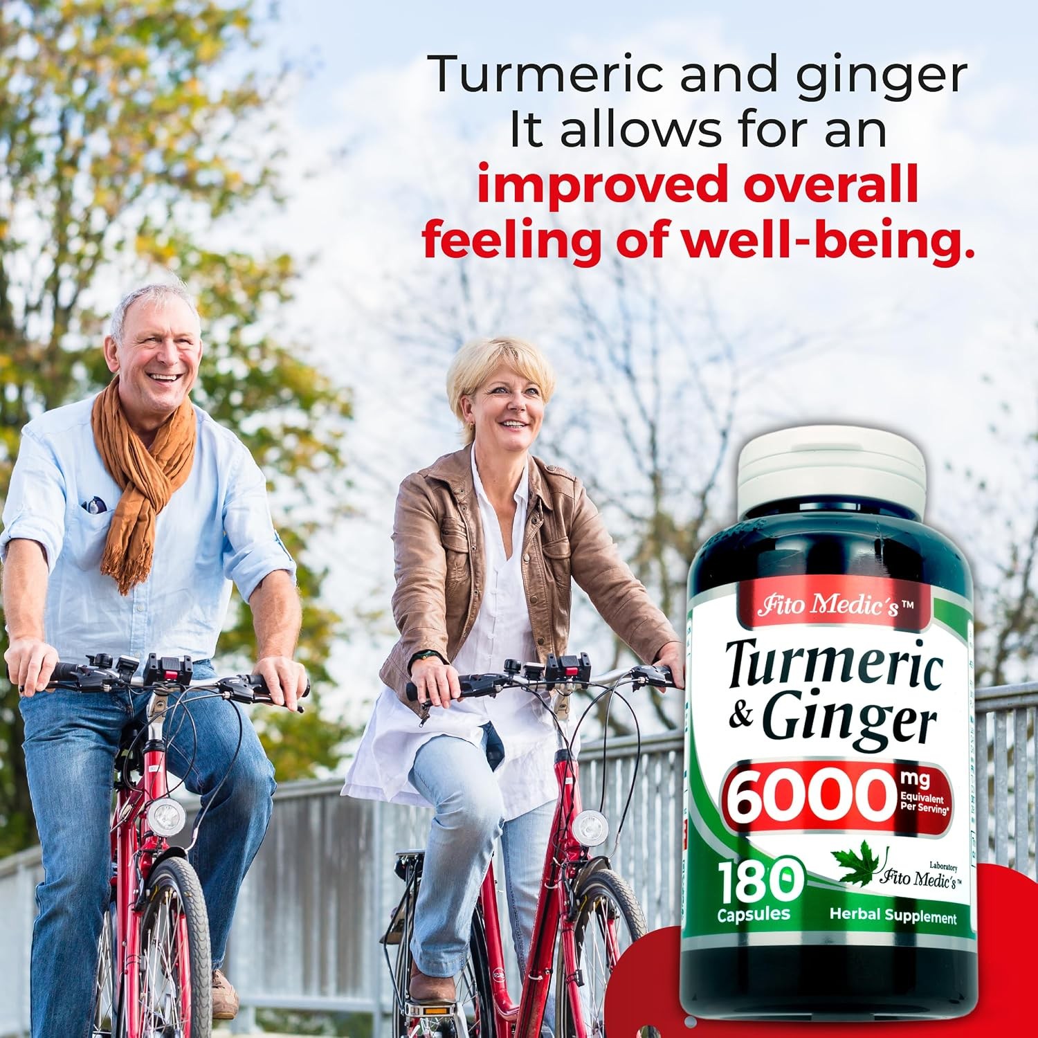 FITO MEDIC’S Lab | Turmeric and Ginger Supplement | 180 Caps s.