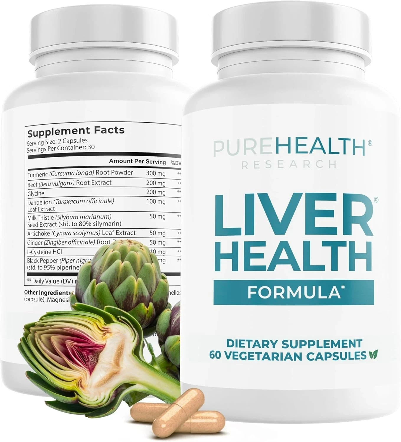 Pure Health Research Liver Health Vitamins – 60 Capsules