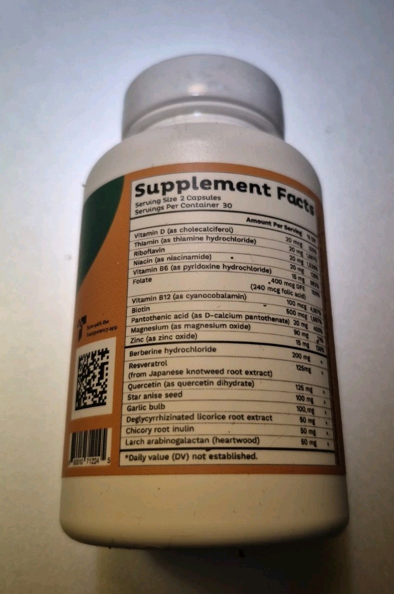 Emma Promotes Regularity Bloating & Gas Relief Supports Flatter Tummy 60 Caps