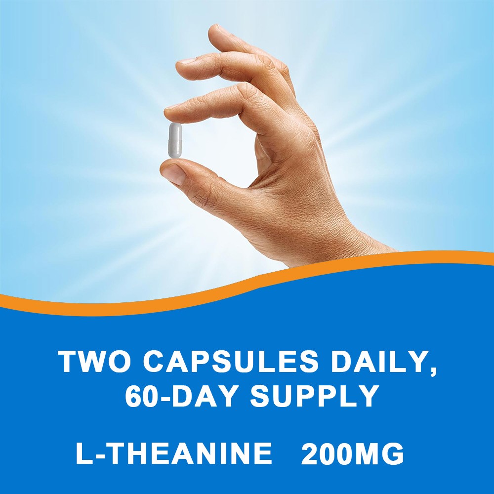 L-Theanine Promote Relaxation Support Stress Supplement Mind Health 120 Capsules