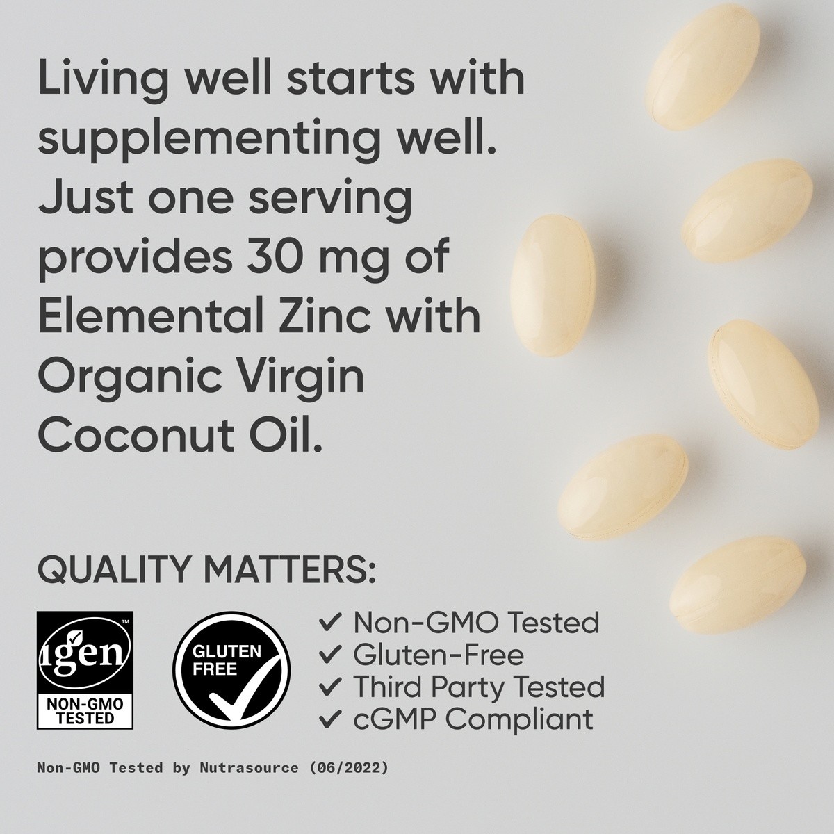 Zinc 30mg (90 softgels)