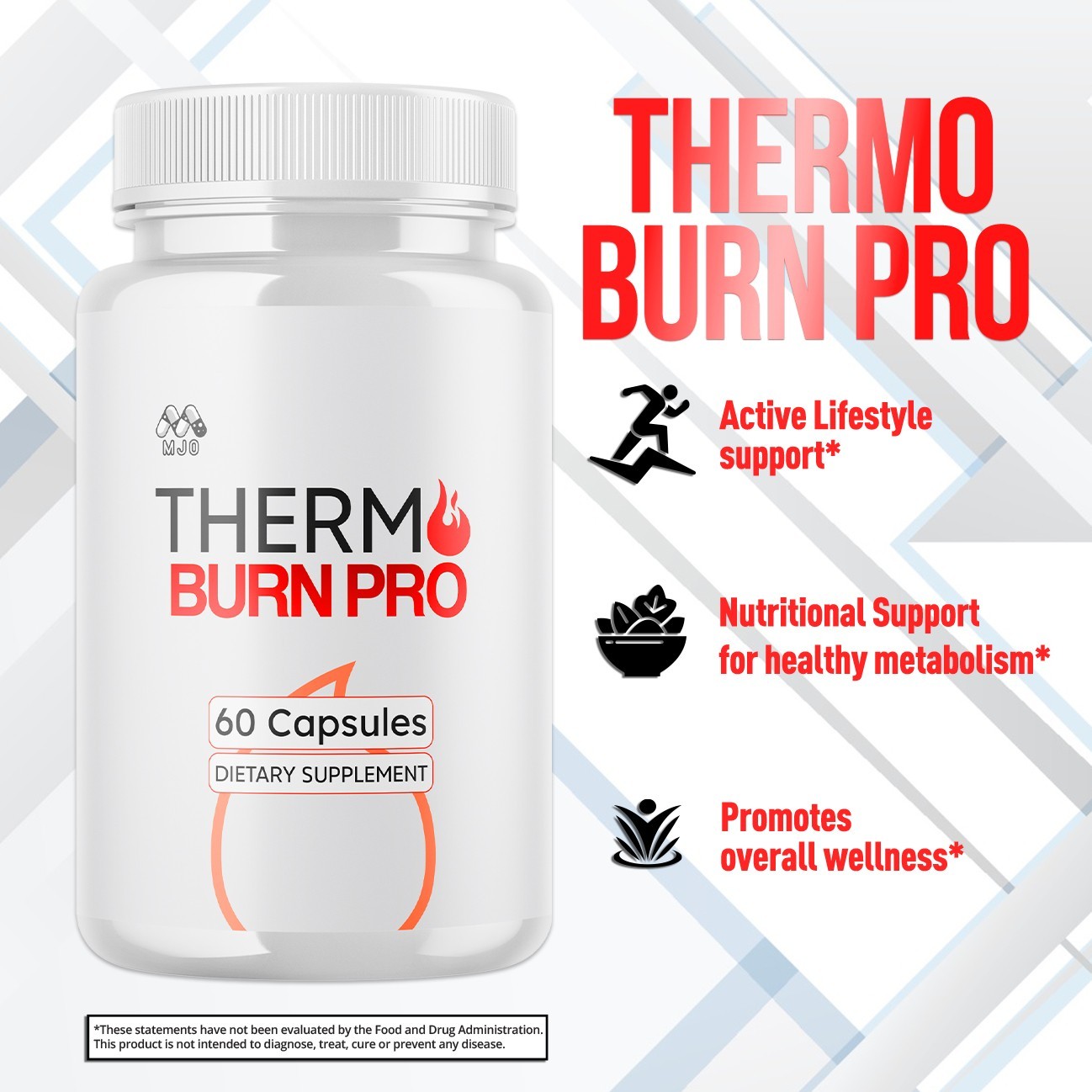 (5 Pack) Thermo Burn Pro Advanced Energy & Fitness Formula ThermoBurnPro 300Caps