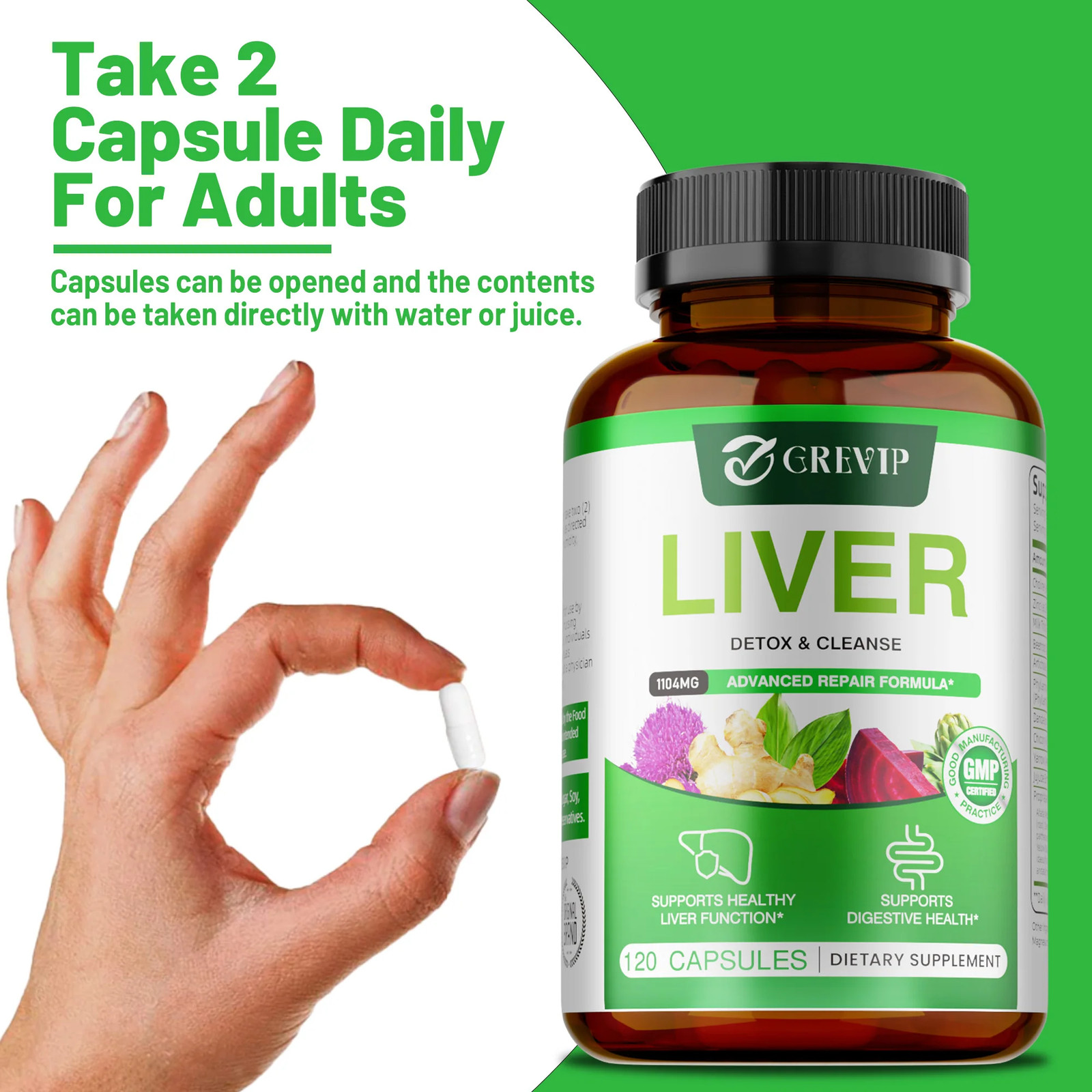 Liver 120pcs – Metabolism, Smooth and Firm Skin, Supports Digestion Health