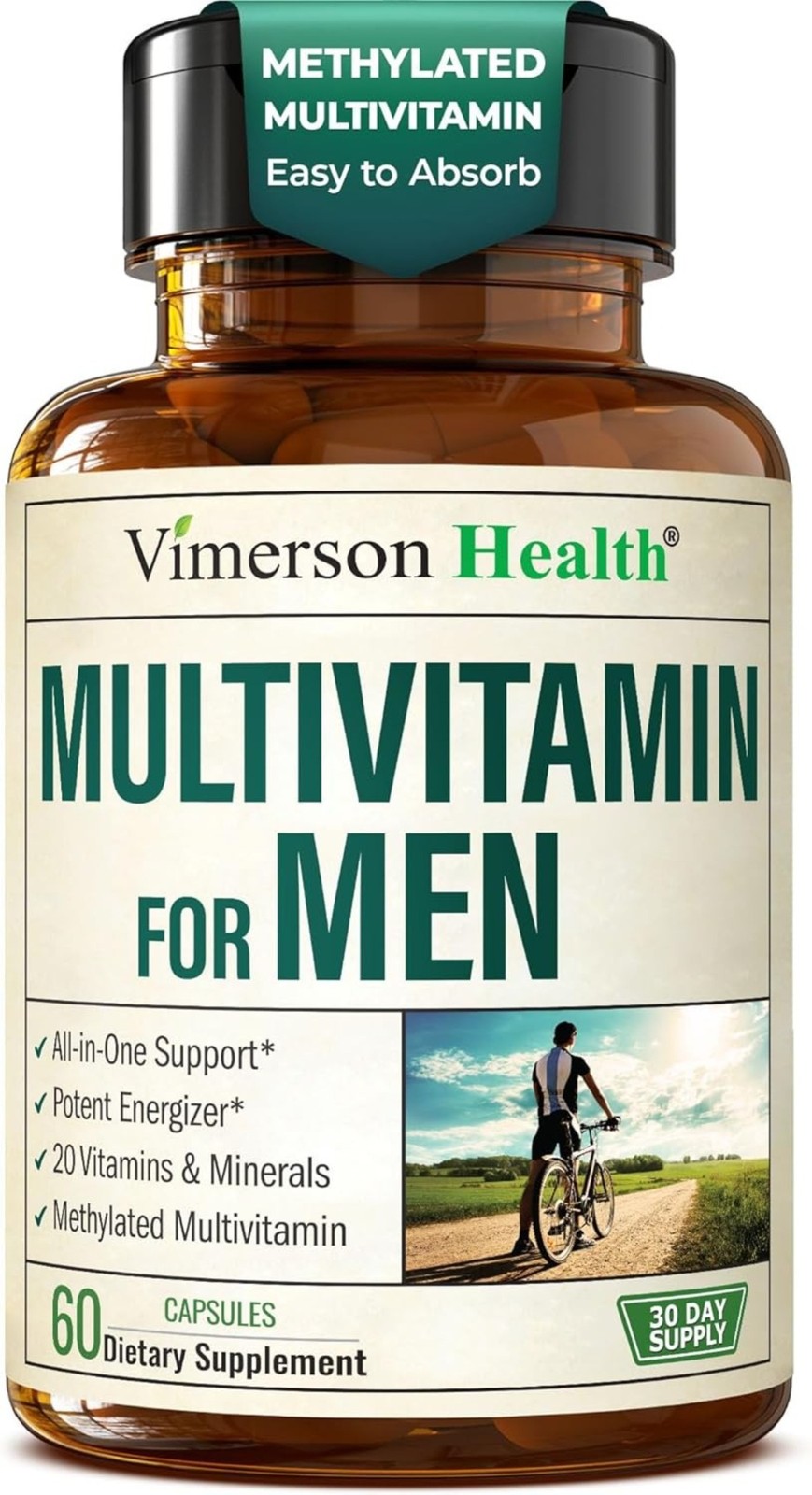 Multivitamin for Men – Methylated Mens Multivitamins & Multiminerals Capsules