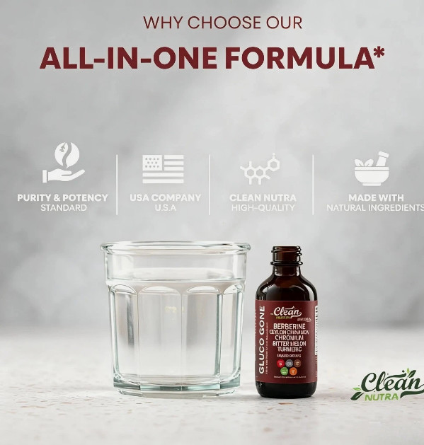 Clean Nutra Berberine & Ceylon Cinnamon Liquid Drops for Metabolism Support