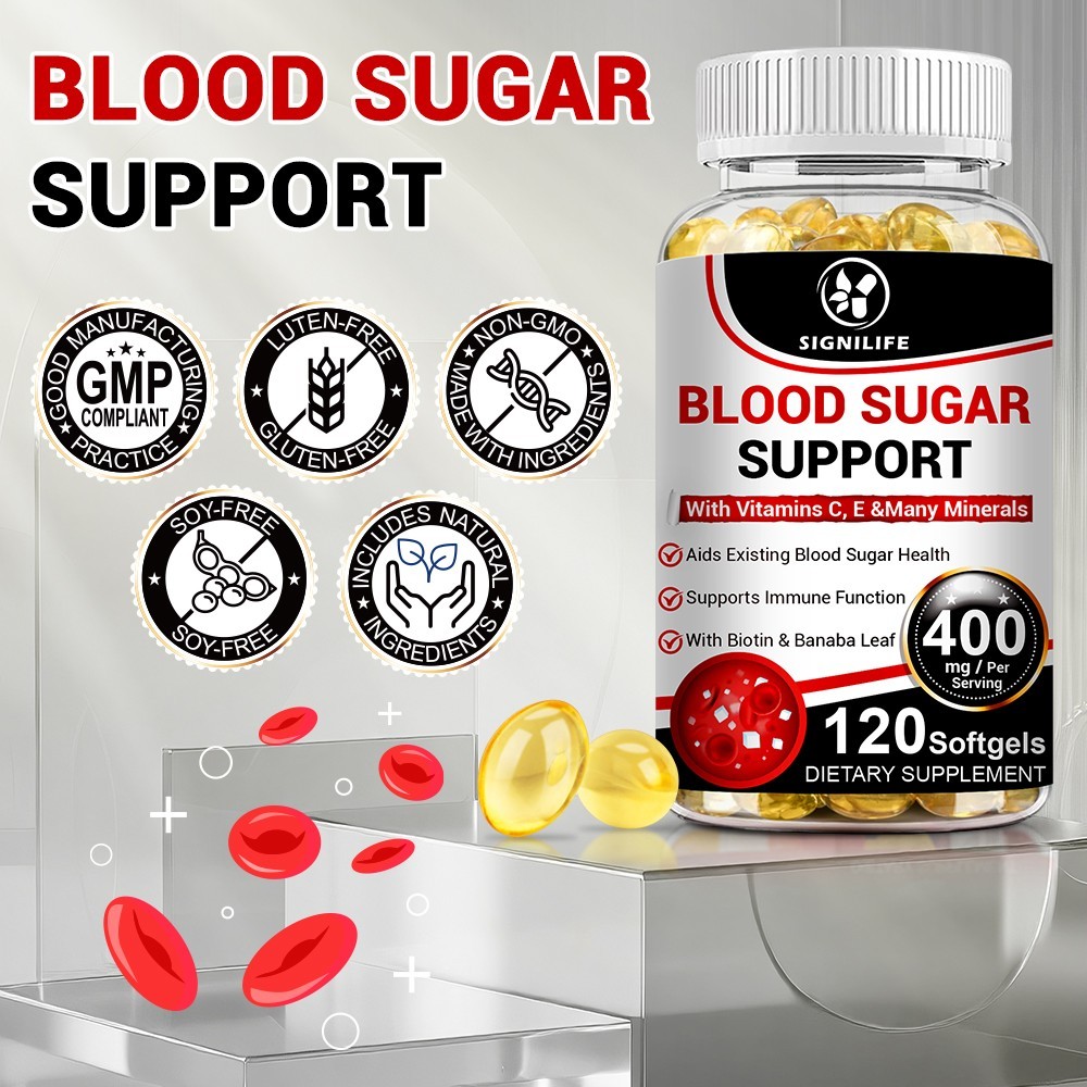 Blood Balance Capsules – Blood Sugar Support & Blood Pressure Supplement 120Pill