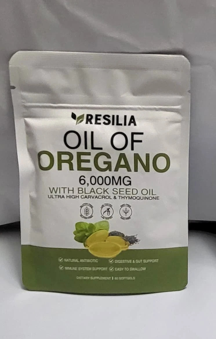 2 in 1 Oil of Oregano & Black Seed Softgels with Carvacrol , Immune Support