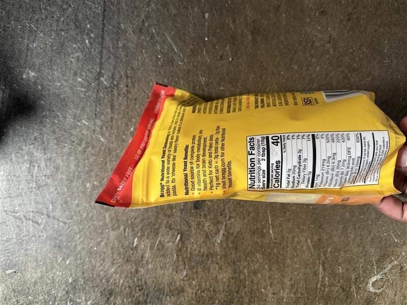 Nutritional Yeast Seasoning Gluten Free Protein Vitamins Flavor