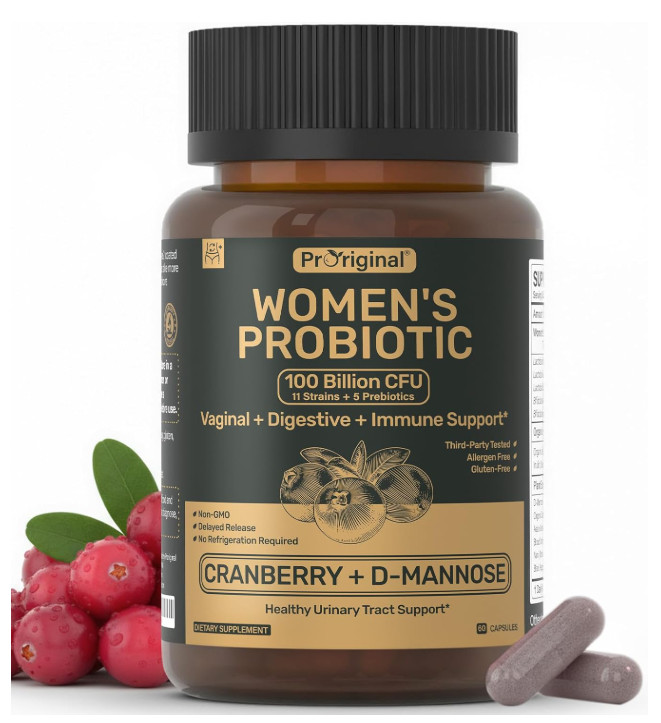 PrOriginal Women’s Probiotic: Vaginal + Digestive + Immune Support 60 Caps