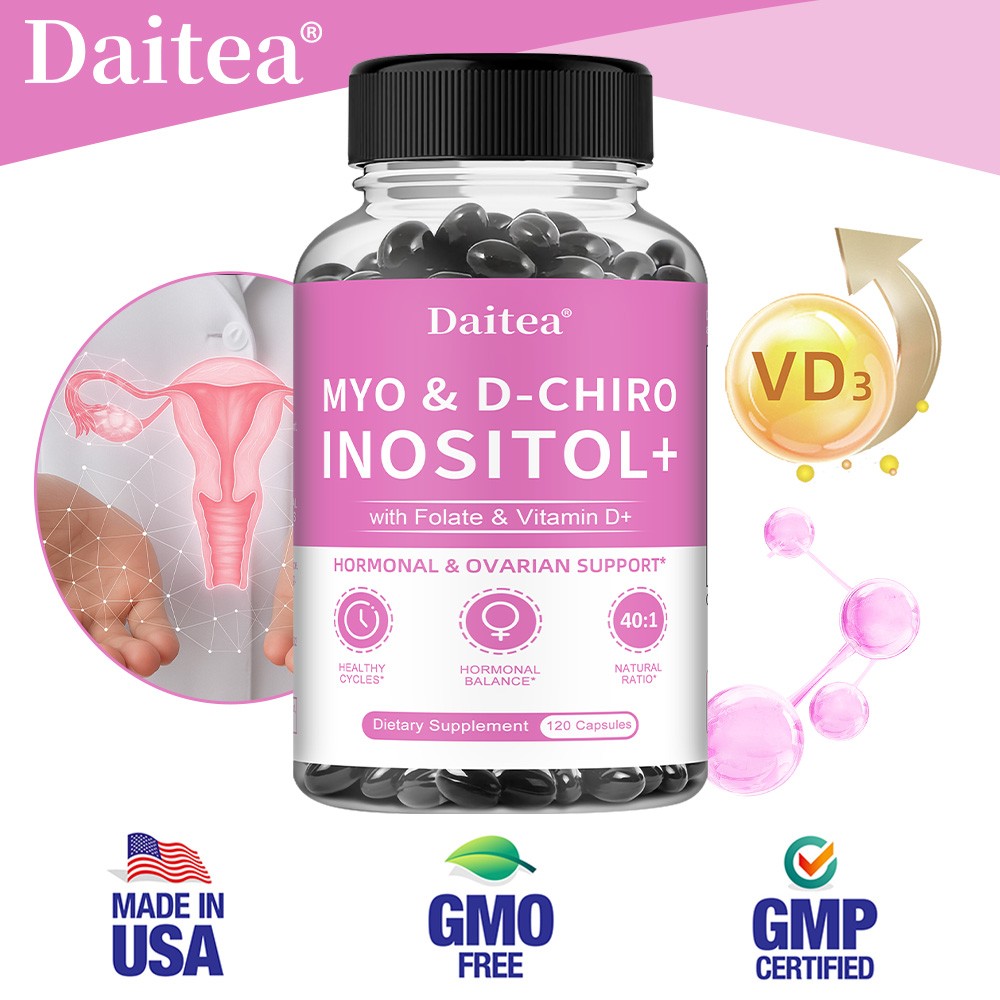 Myo Inositol & D-Chiro Inositol for Women 2050mg, 30/60/120 Capsules