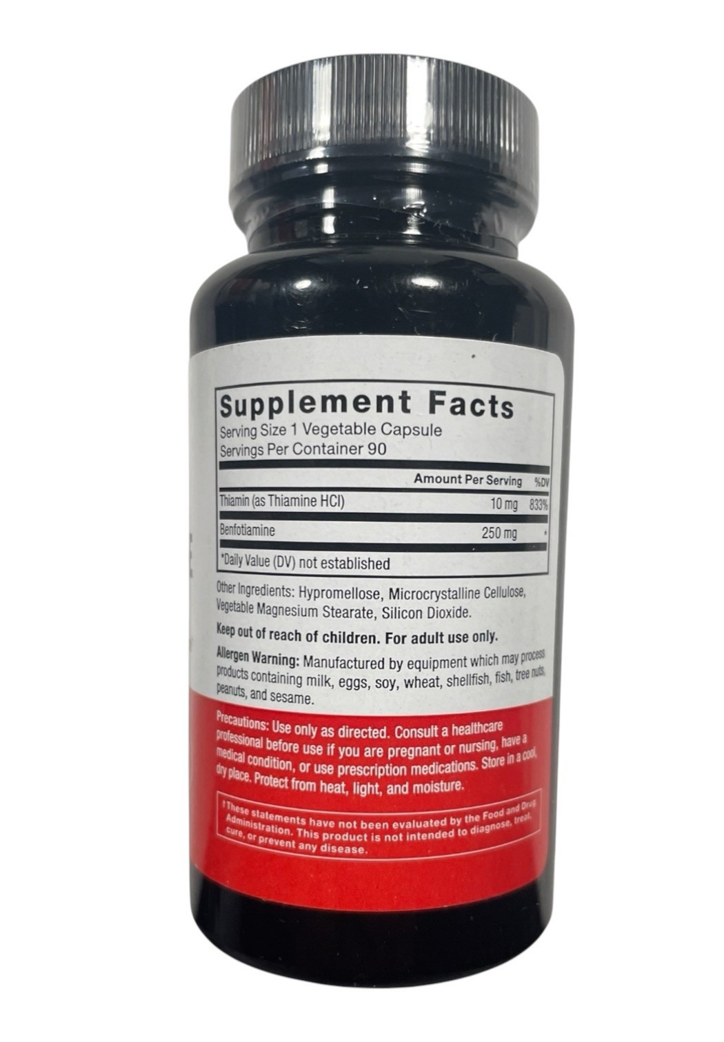 Force Factor Benfotiamine with Thiamine – 90 capsules – Exp 12/26