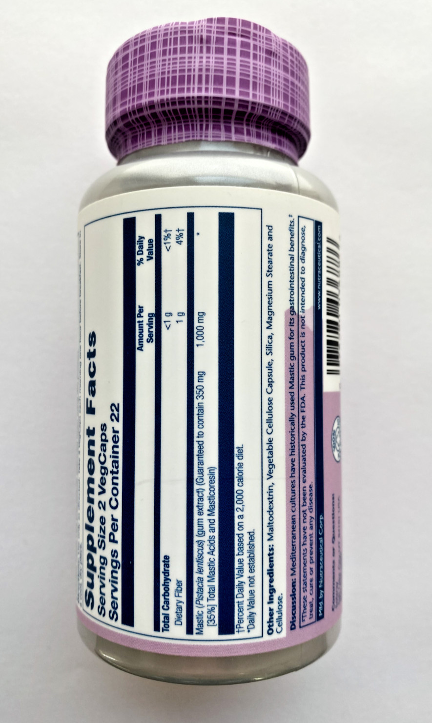 Solaray Mastic Gum 45 Caps – improve digestion, oral health, and liver health