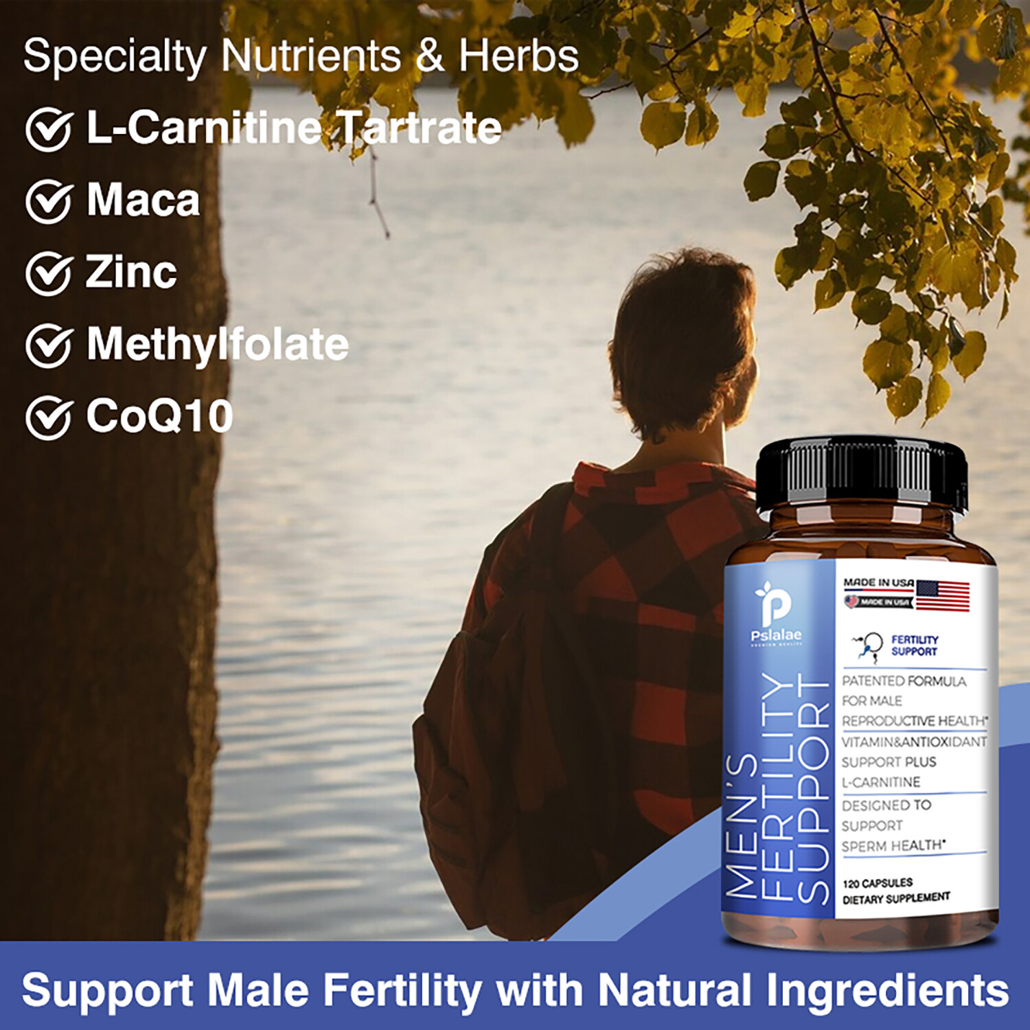 Men’s Fertility Support – Increase Semen Volume, Sperm Count, Vitality, Energy
