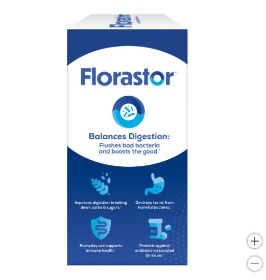 Florastor Daily Probiotic with Vitamin D3, 120 Vegetarian Capsules, Exp:09/2025+