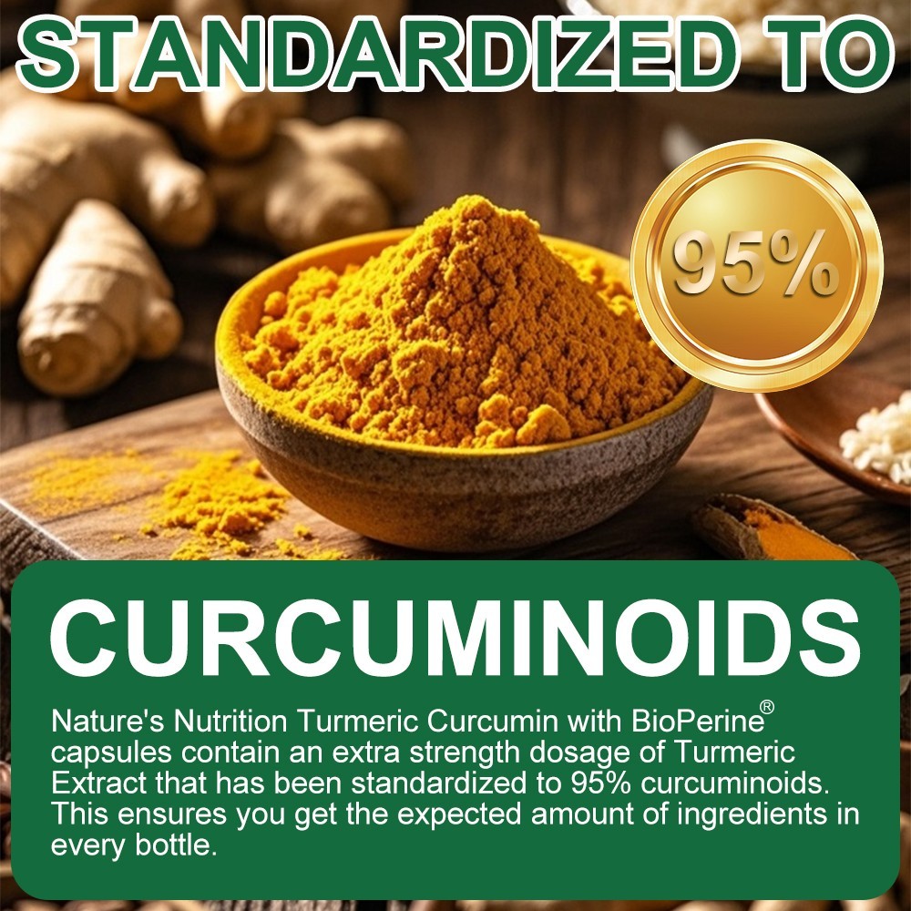 Turmeric Curcumin 2600mg w/ BioPerine Black Pepper Triple Strength Capsules