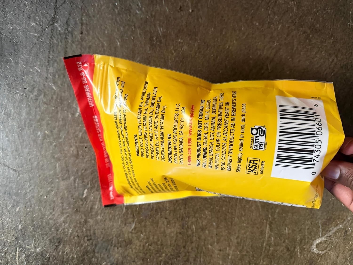 Nutritional Yeast Seasoning Gluten Free Protein Vitamins Flavor