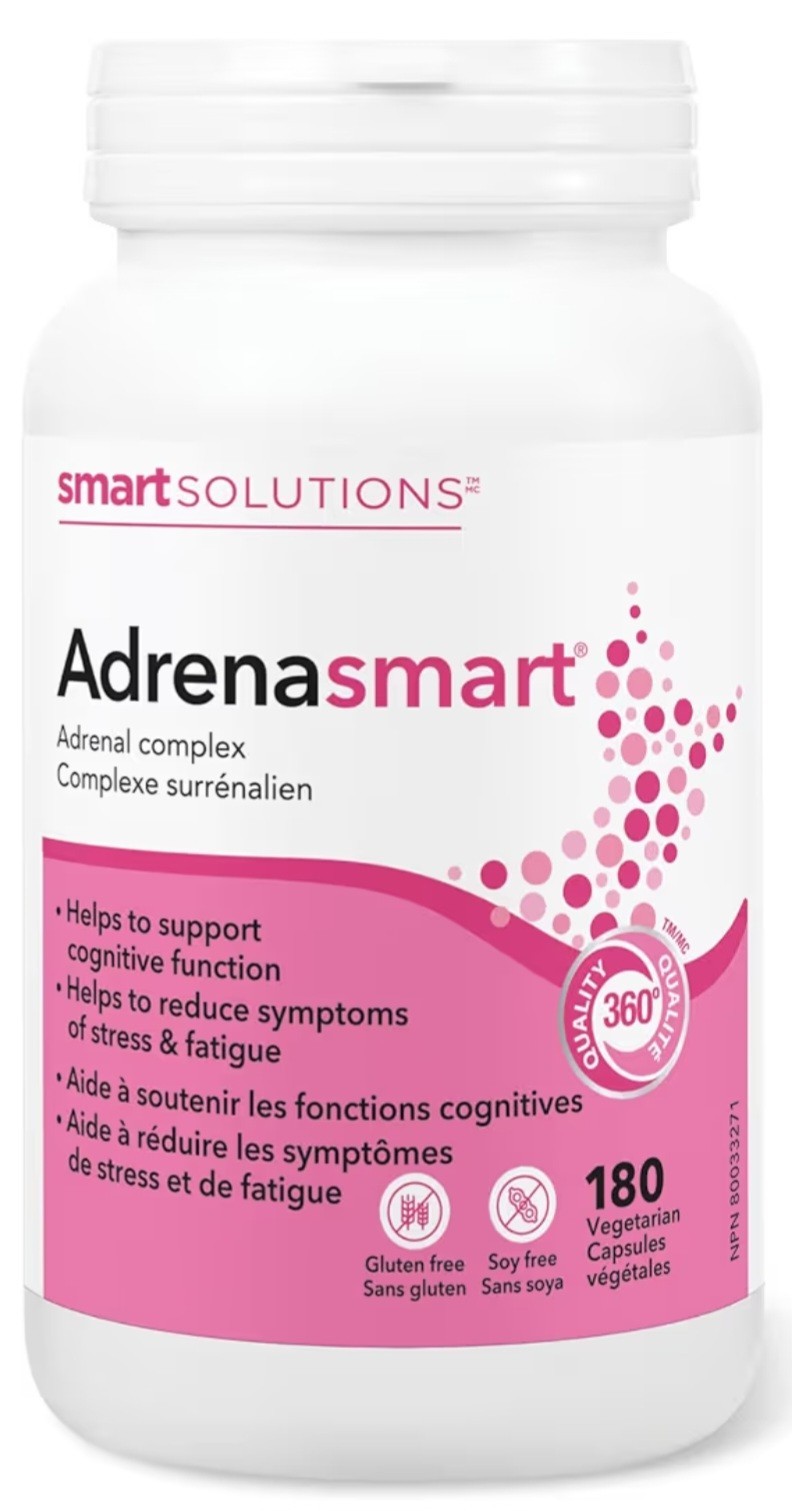 Smart Solutions Adrena Smart Adrenal Complex 180 Capsules 2-Pack Bundle