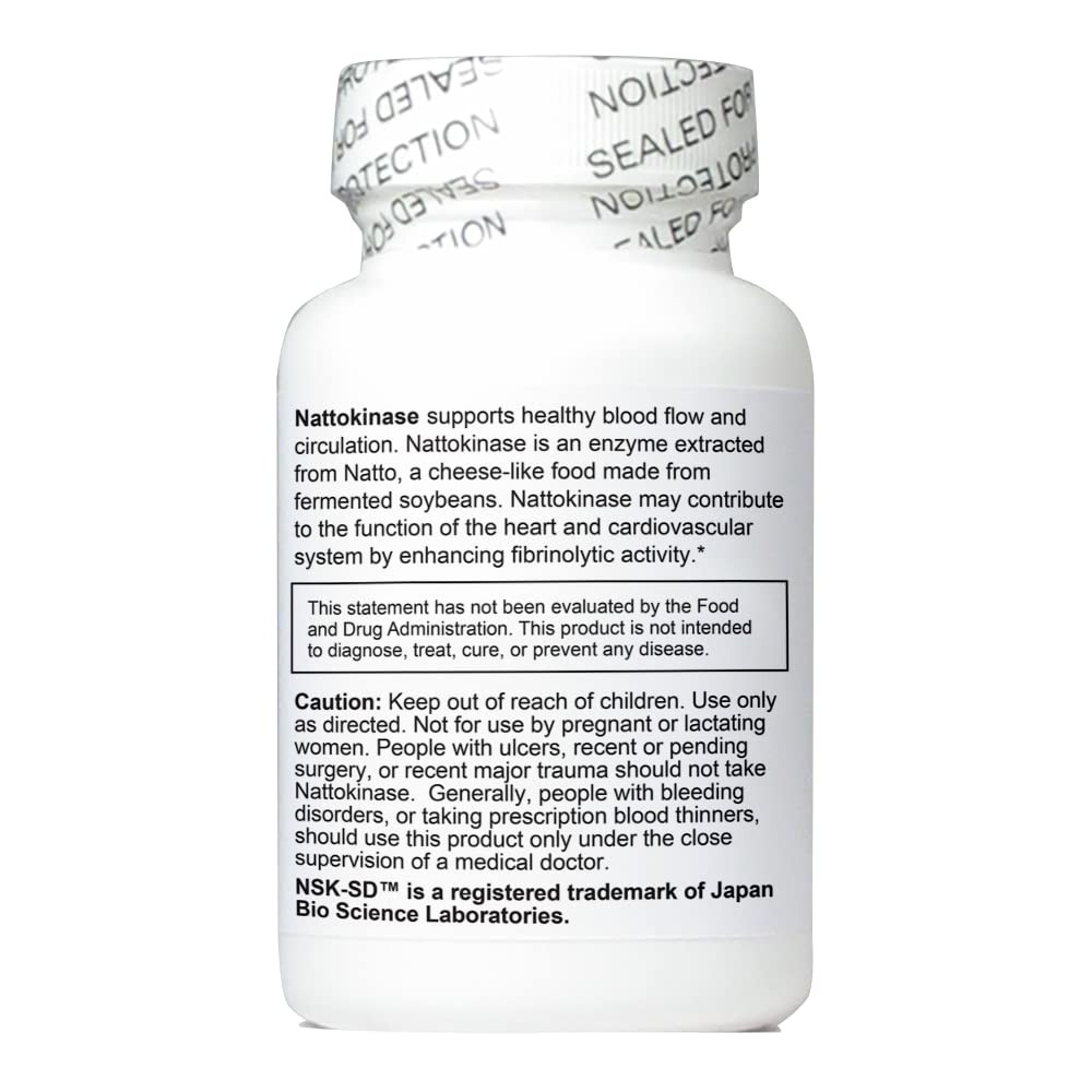 Nattokinase NSK-SD 2,000 Units 60 Capsules – The Cardiovascular Superfood of …