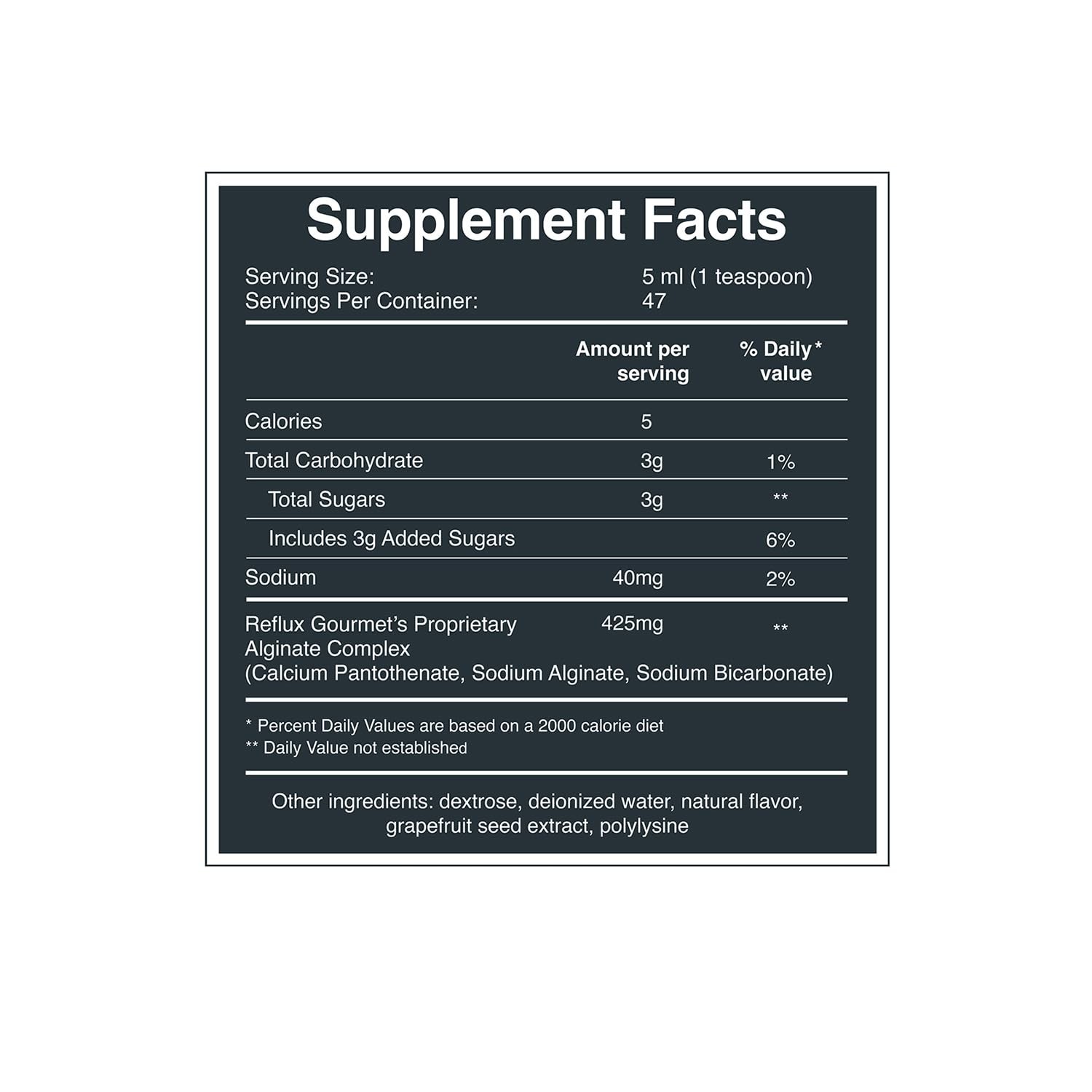 Vanilla Caramel Digestive Support – Alginate Complex, Natural Ingredients, 8 Fl