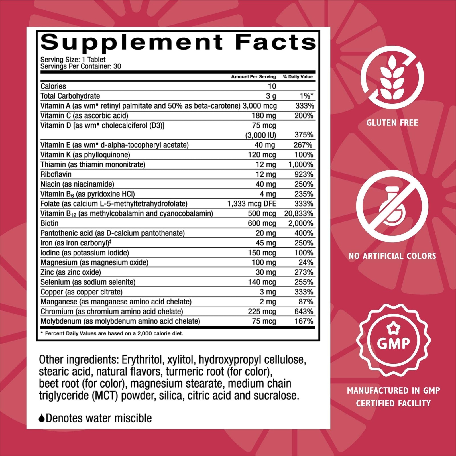 CelebrateONE 45 Bariatric Multivitamin with 30 Count (Pack of 1), Orange