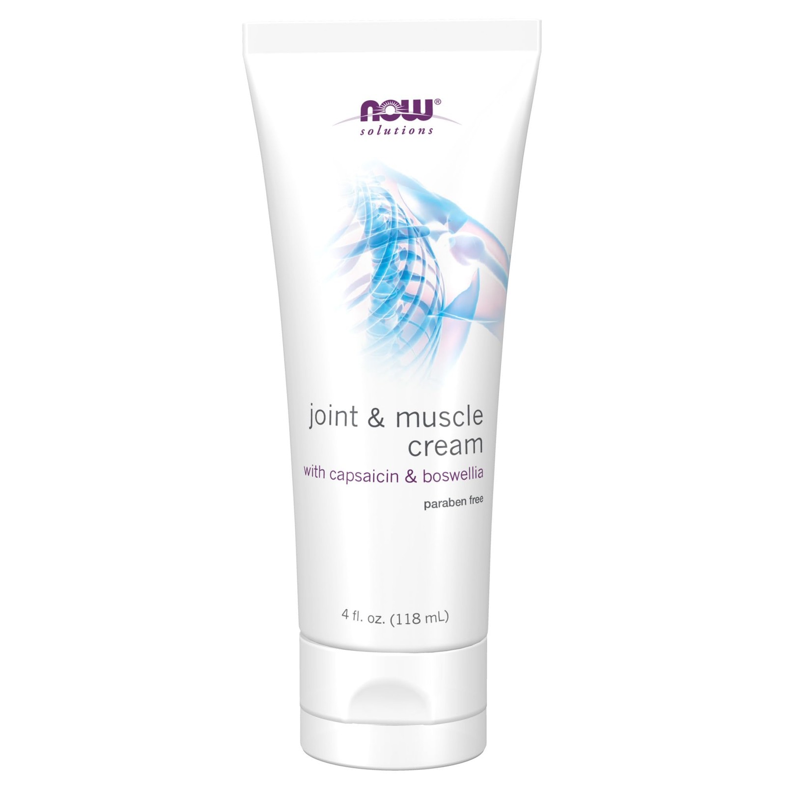 Now Solutions Joint Muscle Cream 4 Fl Oz Glucosamine Capsaicin Boswellia
