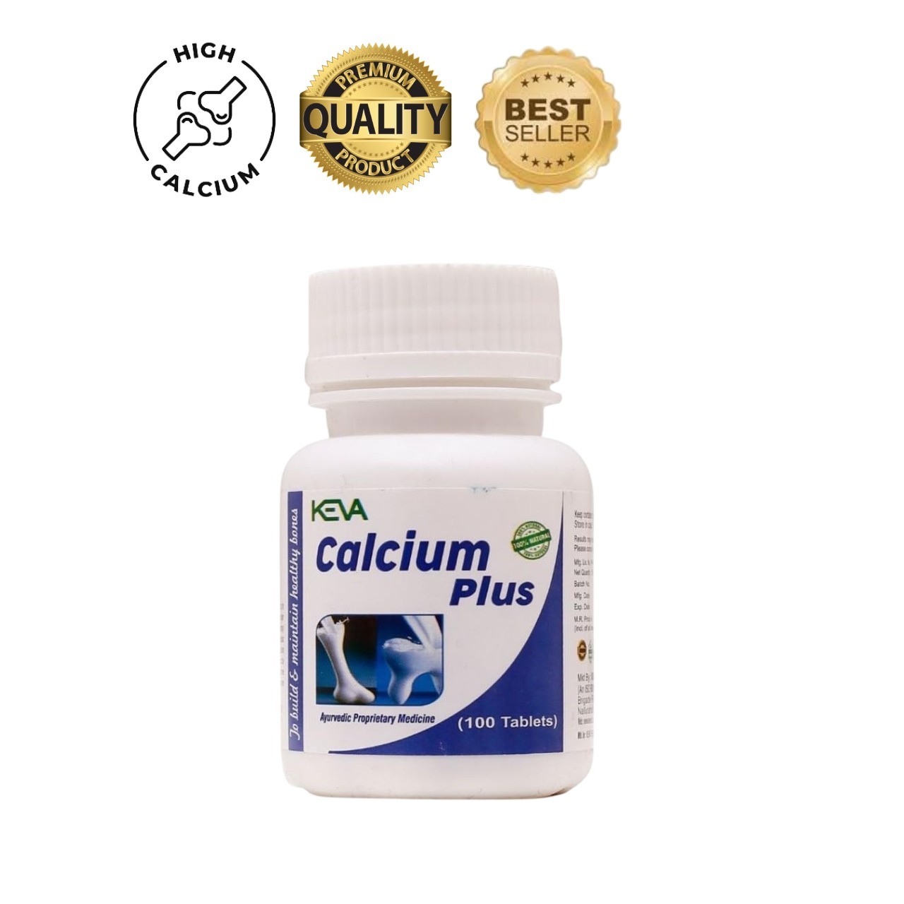 KE.VA Calcium Plus 100 Tablets Bone & Joint Support