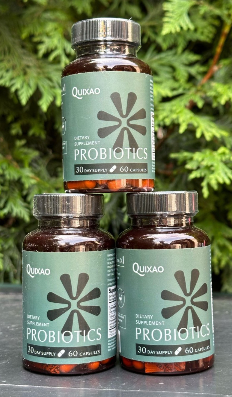 QUIXAO Probiotics, Digestive Support, Maintaining Gut Health 60 Capsules -3 PK