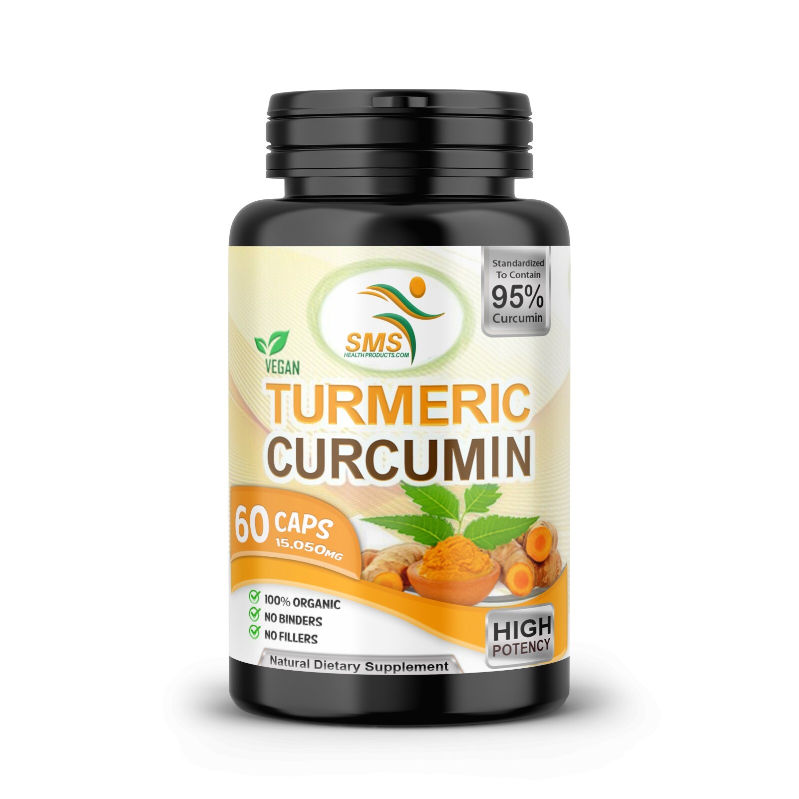TUMERIC 3000 Mg DAILY TURMERIC MAX Potency CURCUMIN 95% PILLS With Black Pepper