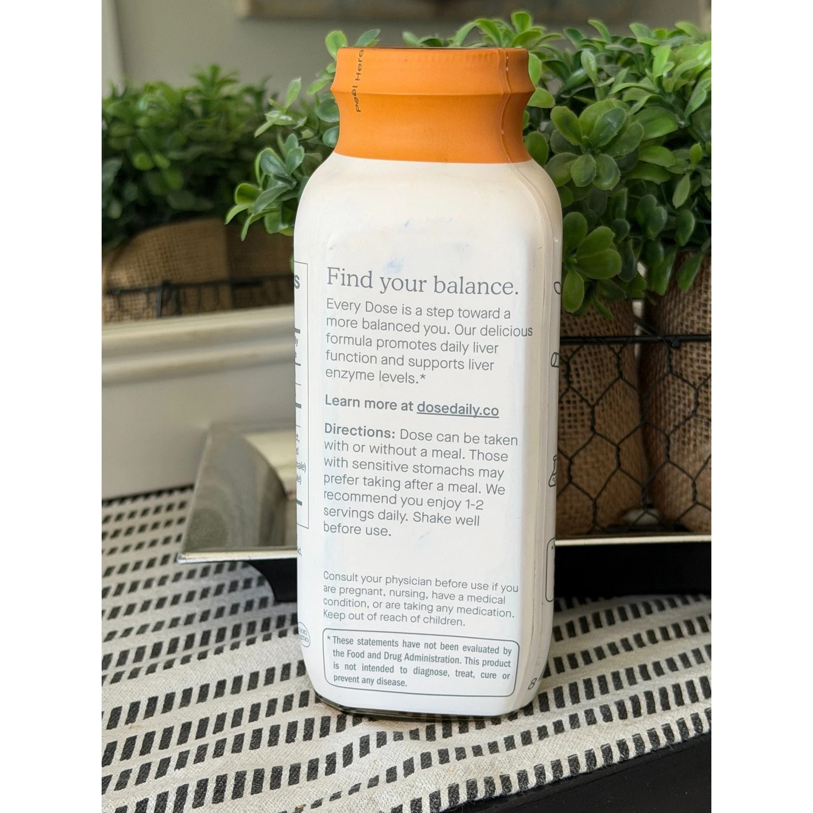 Dose For Your Liver Liquid Supplement Shot Orange 16oz 8 Servings Sealed