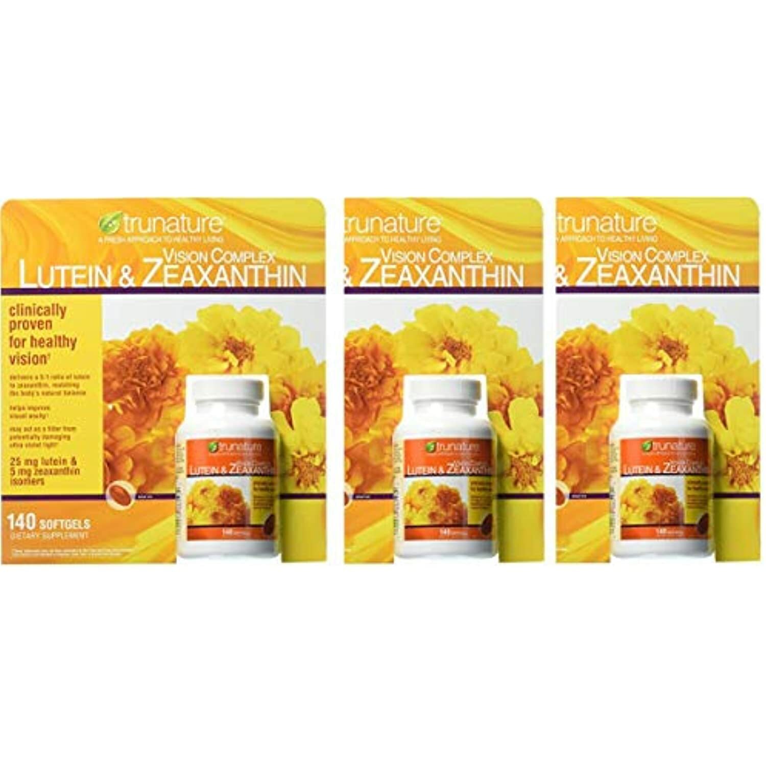 Trunature Vision Softgels Complex Lutein and Zeaxanthin Supplement