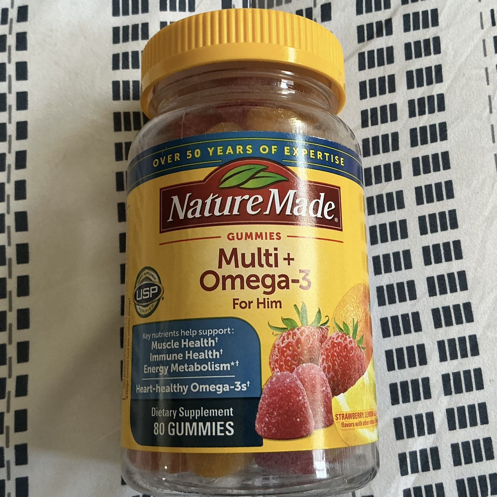 Nature Made Multi Plus Omega-3 for Him Gummies 80 Exp 11/26